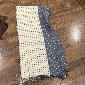 Big Polka Dot Fringe Scarf pashmina made in Italy